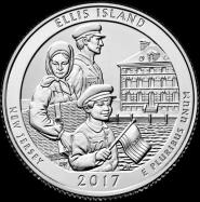 *25 Centov USA 2017, Ellis Island - Kliknutím na obrázok zatvorte -